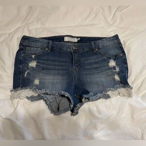 Torrid Shorts w/ lace beading detail!